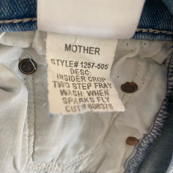 MOTHER Insider Crop two step fray when sparks fly size 29 - Picture 5 of 13